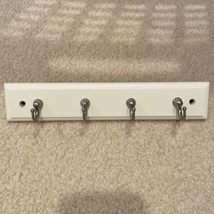 solid wood wall mounted jewelry organizer/ hooks